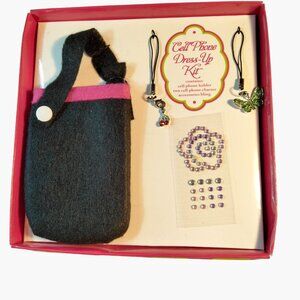 Cell Phone Dress Up Kit Charms Butterfly  Rhinestone Stickers Holder 3x5 inch